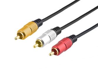 Propojovací AV kabel 3xRCA Cinch (M) / 3xRCA Cinch (M), 1m
