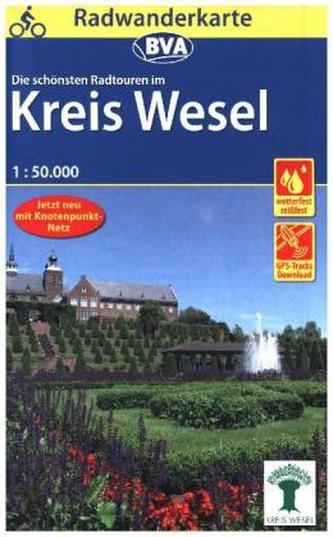 BVA Radwanderkarte Radwandern im Kreis Wesel am Niederrhein