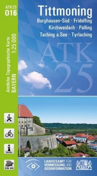 ATK25-O16 Tittmoning (Amtliche Topographische Karte 1:25000)
