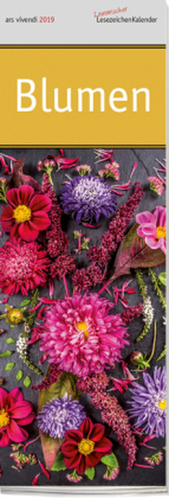 Lesezeichenkalender: Blumen 2019
