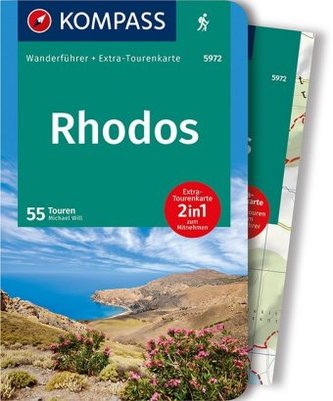 Kompass Wanderführer Rhodos, m. 1 Karte