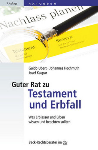Guter Rat zu Testament und Erbfall