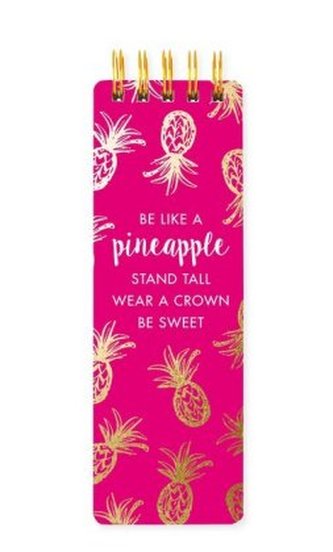 Report Journal: Pineapples - Notizblock mit stabiler Ringbindung: Ananas