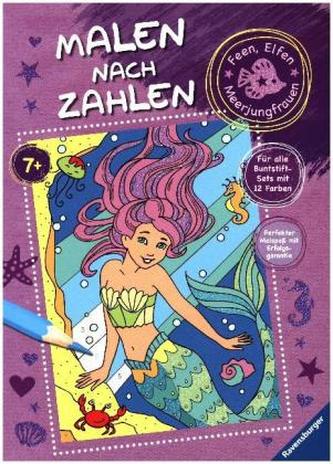 Malen nach Zahlen: Feen, Elfen, Meerjungfrauen