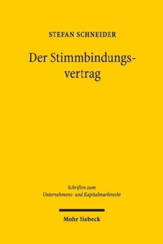 Der Stimmbindungsvertrag