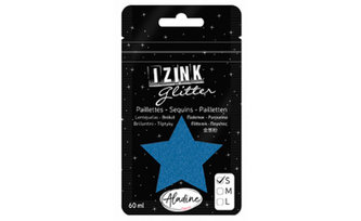 IZINK GLITTER třpytky velikost S 60 ml - modrá