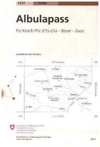 Landeskarte der Schweiz Albulapass