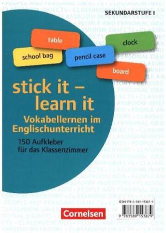 Klasse 5-10 - stick it - learn it - Vokabellernen im Englischunterricht