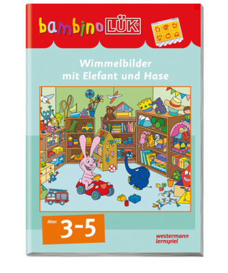 Wimmelbilder mit Elefant und Hase