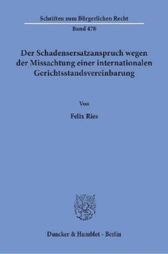 Der Schadensersatzanspruch wegen der Missachtung einer internationalen Gerichtsstandsvereinbarung.