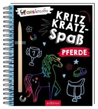 Kritzkratz-Spaß Pferde, m. Stift