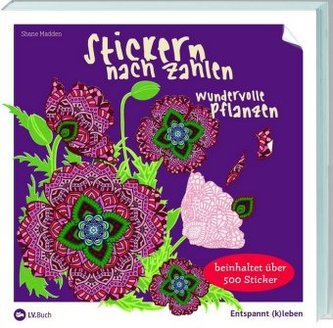Stickern nach Zahlen - Wundervolle Pflanze