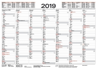 Tafelkalender A4 2019
