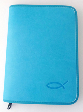 Gotteslobhülle, Kunstleder hellblau