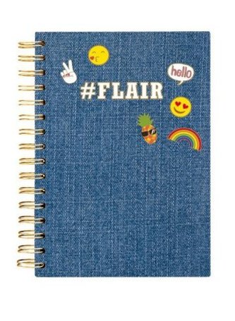 Hard Bound Journal: Denim Flair - Hardcover-Notizbuch mit stabiler Ringbindung: Denim Flair