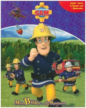 Feuerwehrmann Sam, Spielbuch + 12 Spielfiguren + Spielmatte