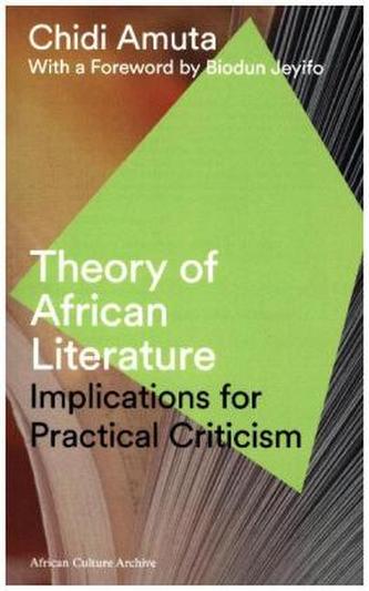 Theory of African Literature Theory of African Literature
