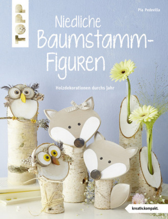Niedliche Baumstammfiguren