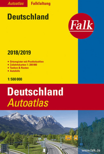 Falk Autoatlas Falkfaltung Deutschland 2018/2019 1:500 000 Falk Autoatlas Falkfaltung Deutschland 2018/2019 1:500 000