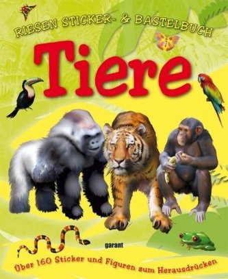 Riesen Sticker- & Bastelbuch - Tiere