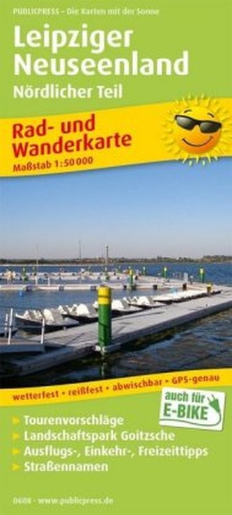 PUBLICPRESS Rad- und Wanderkarte Leipziger Neuseenland, Nördlicher Teil