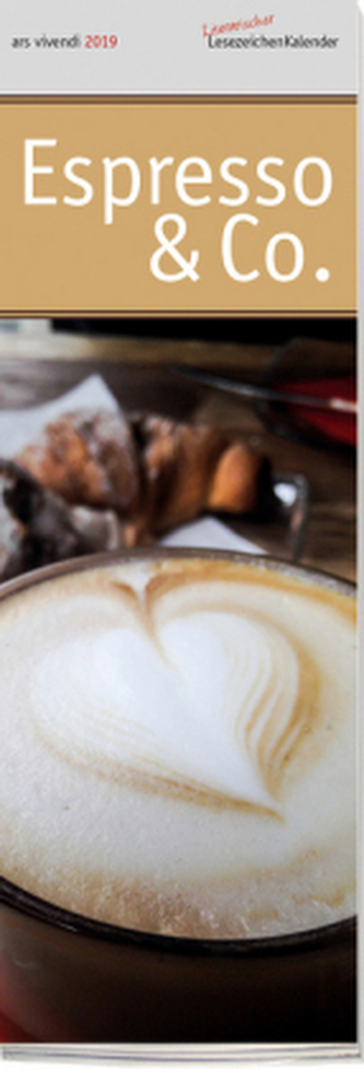 Literarischer Lesezeichenkalender Espresso & Co. 2019