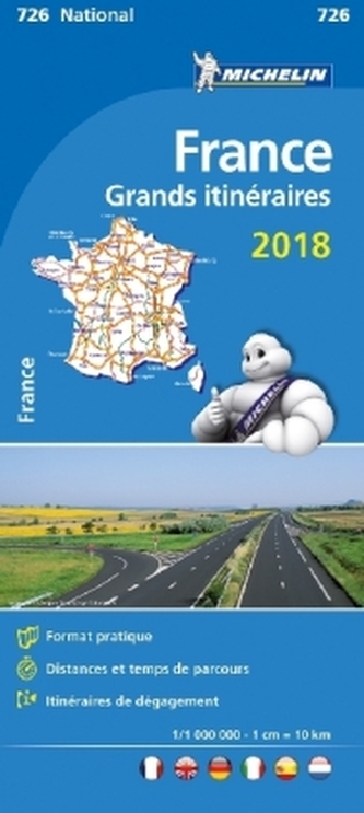 Michelin Karte Frankreich Fernrouten 2018