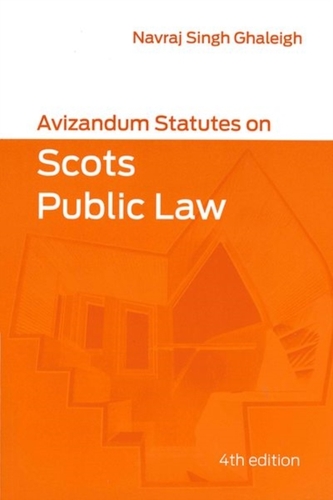 Avizandum Statutes on Scots Public Law
