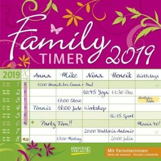 Family Timer - Floral 2019