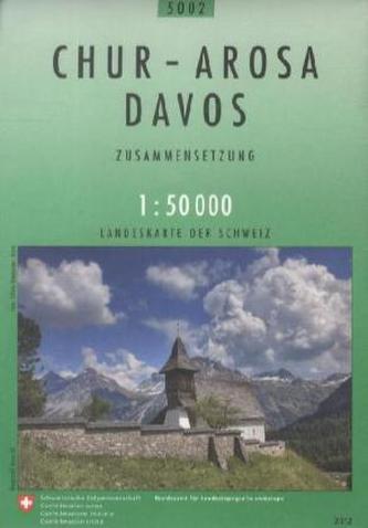 Landeskarte der Schweiz Chur, Arosa, Davos
