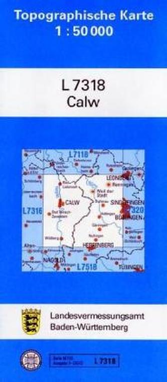 Topographische Karte Baden-Württemberg, Zivilmilitärische Ausgabe - Calw