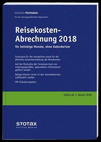 Reisekosten-Abrechnungen 2018 ohne Kalendarium