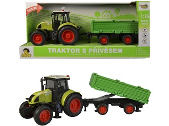 Traktor s vlečkou na setrvačník, 40cm