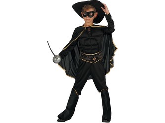 Šaty na karneval - bandita, 130-140 cm