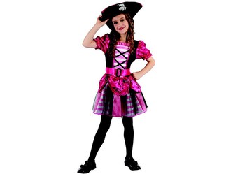 Šaty na karneval - pirátka, 120-130 cm