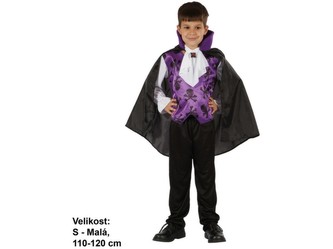 Kostým na karneval - Upír, 110 - 120 cm