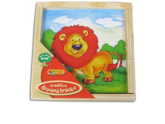 Kostky zvířátka 2 druhy, kostka 5cm