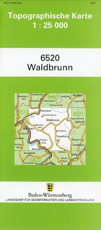 Topographische Karte Baden-Württemberg Waldbrunn