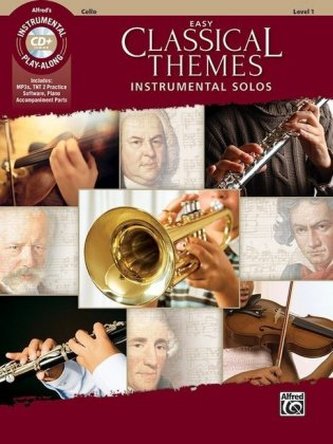 Easy Classical Themes Instrumental Solos, Cello, w. Audio-CD