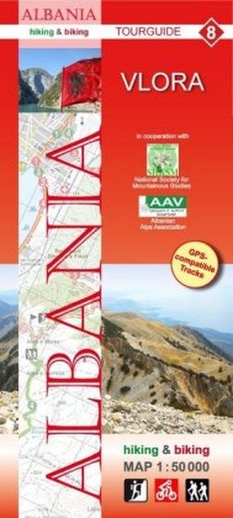 Albania hiking & biking 1:50000, 9 Teile