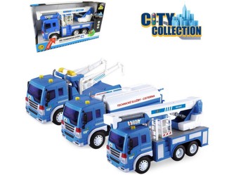 Auto technických služeb se zvukem, na setrvačník