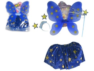 Kostým princezny modrý s hvězdami