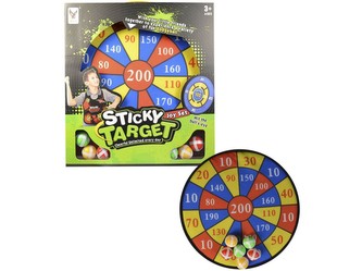 Terč, průměr 34cm, 6ks míčků