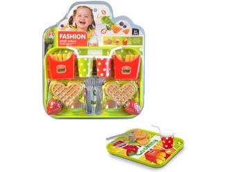 Hamburger s příslušenstvím, 34x28cm