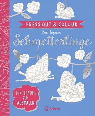 Press Out & Colour - Schmetterlinge
