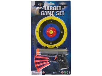 Pistole s terčem, 34x18cm