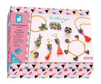 Sada na výrobu šperků se šperkovničkou Geometrix 8 ks Janod Atelier