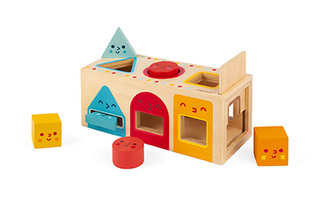 Dřevěná vkládačka Tvary Janod s Montessori principy