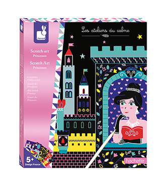 Kreativní sada vyškrabovací obrázky Princezny Janod Atelier Maxi