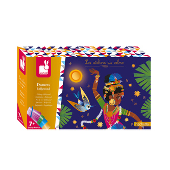 Kreativní hračky na tvoření Třpytivé obrázky s metalickým papírem Bollywood Janod